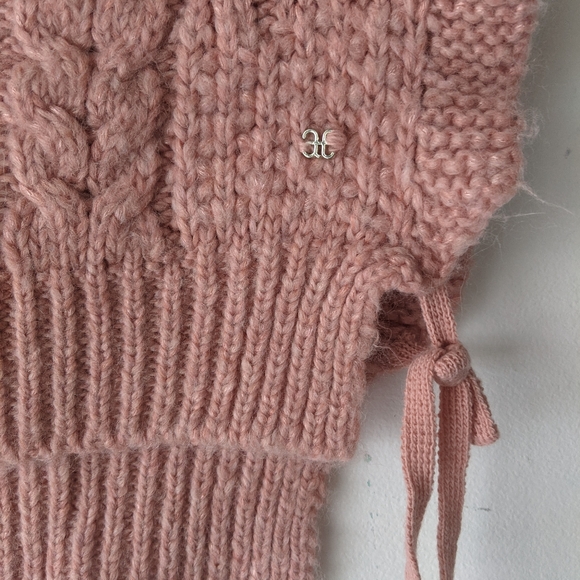 Abel & Lula Pink Cardigan With Open Side/ loated Size 4 - Picture 3 of 7